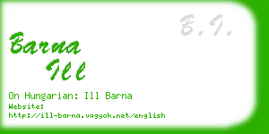 barna ill business card